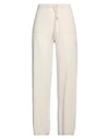 Antonelli Woman Pants Beige Size M Linen, Cotton