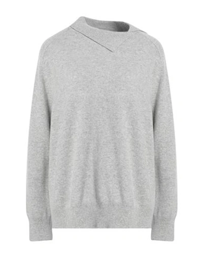 Malo Woman Sweater Light Grey Size L Merino Wool, Cashmere