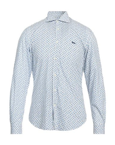 Harmont & Blaine Man Shirt Blue Size 3xl Cotton