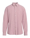 Selected Homme Man Shirt Pastel Pink Size 16 ½ Organic Cotton, Linen, Cotton
