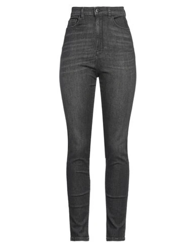 Emporio Armani Woman Jeans Grey Size 28 Cotton, Modal, Elastomultiester, Elastane