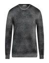120% Lino Man Sweater Grey Size Xs Cashmere, Virgin Wool In Grey