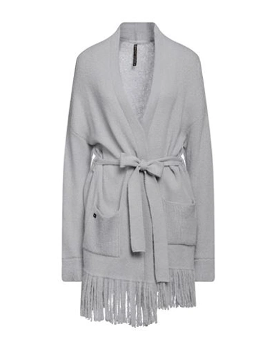 Manila Grace Woman Cardigan Light Grey Size M Acrylic, Polyamide, Polyester, Wool