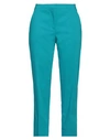 Camicettasnob Woman Pants Turquoise Size 10 Cotton, Polyester, Elastane In Blue