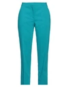 Camicettasnob Woman Pants Turquoise Size 6 Cotton, Polyester, Elastane In Blue