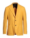 Barba Napoli Man Suit Jacket Ocher Size 44 Virgin Wool In Yellow