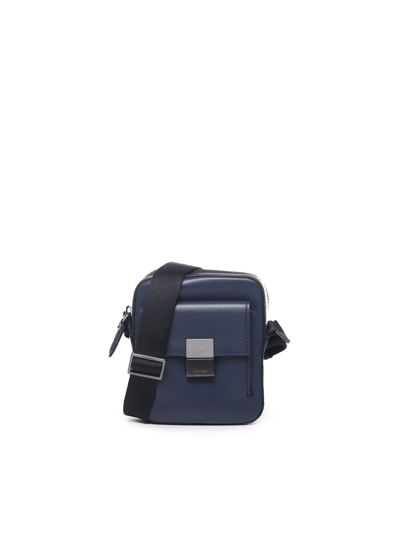 Calvin Klein Reporter Shoulder Bag In Blue