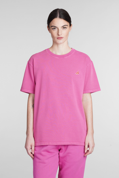 Autry Tennis Crew-neck T-shirt In Pink