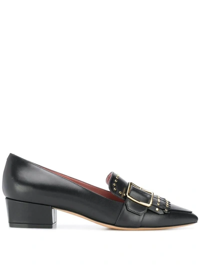 Bally Harumi Women's 6223346 Black Calf Leather Stud Mules