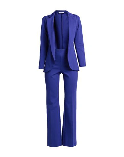 Biancoghiaccio Woman Suit Purple Size 8 Viscose, Polyamide, Elastane