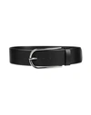 Liviana Conti Woman Belt Black Size 36 Soft Leather, Polyurethane, Viscose In Black