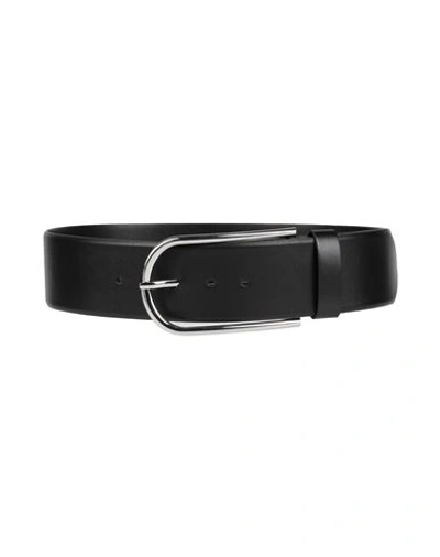 Liviana Conti Woman Belt Black Size 36 Soft Leather, Polyurethane, Viscose