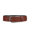 Liviana Conti Woman Belt Brown Size 36 Soft Leather, Polyurethane, Viscose