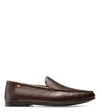BALLY CRAXON MEN'S 6231423 COFFEE LEATHER LOAFERS