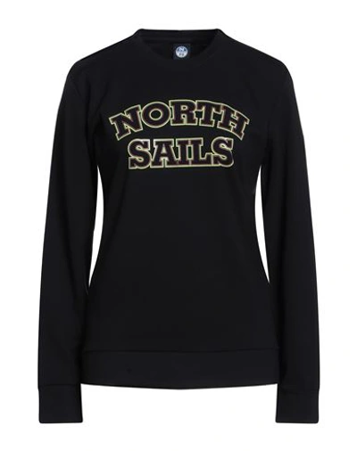 North Sails Woman Sweatshirt Midnight Blue Size S Viscose, Nylon, Elastane