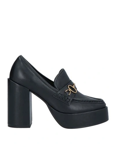 Bibi Lou Woman Loafers Black Size 10 Soft Leather