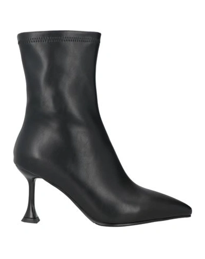 Bibi Lou Woman Ankle Boots Black Size 10 Soft Leather