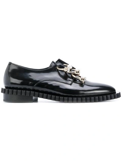 Coliac Embellished Loafers In Nero
