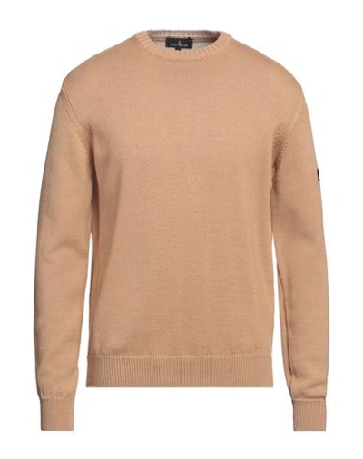 Navigare Man Sweater Sand Size Xxl Merino Wool, Acrylic In Beige