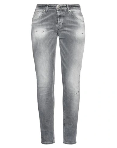 Dondup Woman Jeans Lead Size 36 Cotton, Elastomultiester, Elastane In Grey