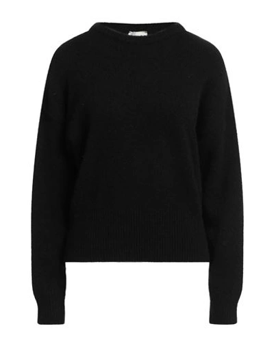 Vicolo Woman Sweater Black Size Onesize Polyamide, Acrylic, Wool, Mohair Wool, Elastane In Black