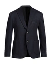 Barba Napoli Man Suit Jacket Midnight Blue Size 44 Wool
