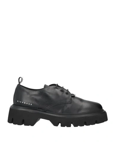 Richmond Man Lace-up Shoes Black Size 13 Calfskin