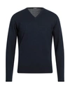 Rossopuro Man Sweater Midnight Blue Size 4 Cotton In Blue