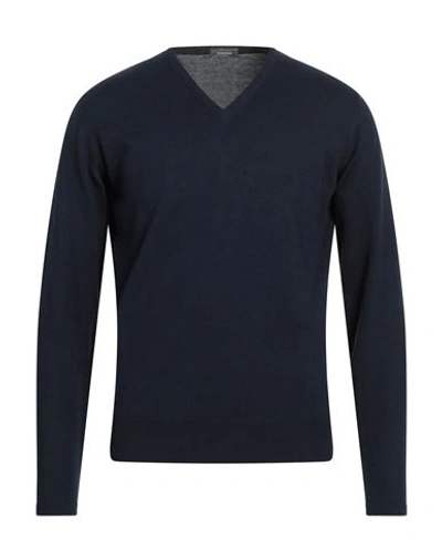 Rossopuro Man Sweater Midnight Blue Size 4 Cotton