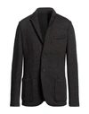 Harris Wharf London Man Suit Jacket Dark Green Size 40 Wool, Cotton In Brown