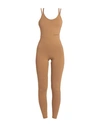 Hinnominate Woman Jumpsuit Camel Size S Cotton, Elastane In Beige