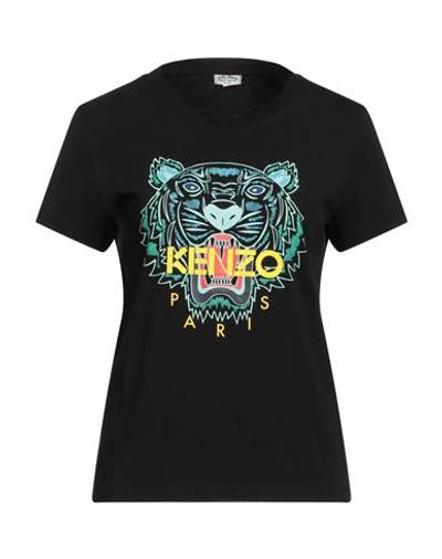 Kenzo Woman T-shirt Black Size M Cotton