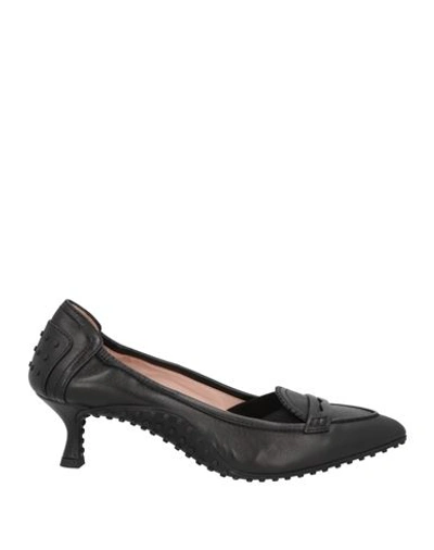 Tod's Woman Loafers Black Size 5 Soft Leather