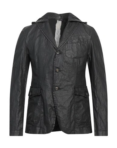 Messagerie Man Suit Jacket Black Size Xxl Linen