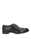 Doucal's Man Lace-up Shoes Black Size 9 Soft Leather