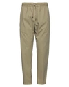 Dondup Man Pants Military Green Size 36 Cotton, Lyocell