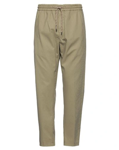 Dondup Man Pants Military Green Size 36 Cotton, Lyocell