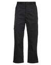Loewe Man Pants Black Size 34 Cotton, Polyurethane