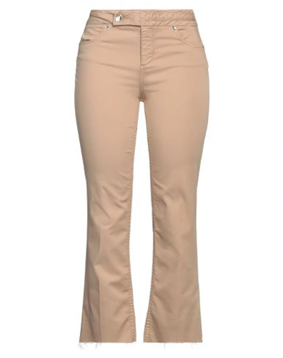 Liu •jo Woman Pants Light Brown Size 28w-28l Cotton, Polyester, Elastane In Beige