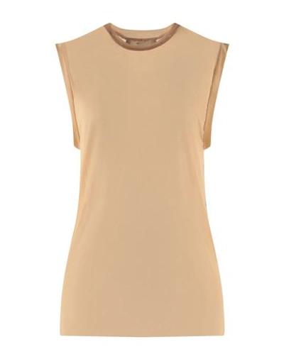 Tela Woman Top Sand Size L Polyamide, Elastane In Beige