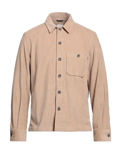 Xacus Man Shirt Sand Size Xl Cotton In Beige