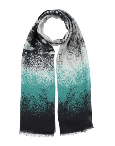 Emporio Armani Woman Scarf Turquoise Size - Modal In Blue