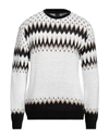 Why Not Brand Man Sweater White Size Xxl Acrylic, Wool