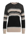 Why Not Brand Man Sweater Black Size M Acrylic, Wool In Black