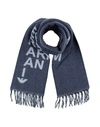 Emporio Armani Woman Scarf Slate Blue Size - Wool, Alpaca Wool, Polyamide