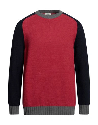 Mqj Man Sweater Red Size 42 Polyamide, Acrylic, Wool