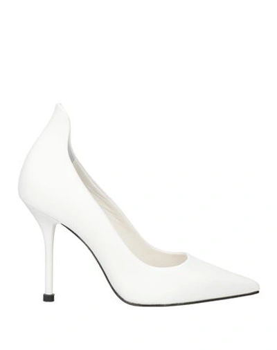 Schutz Woman Pumps White Size 10 Soft Leather