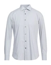 Bagutta Man Shirt Light Grey Size 15 Cotton