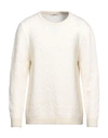Crossley Man Sweater Cream Size L Wool, Viscose, Polyamide, Cashmere In White