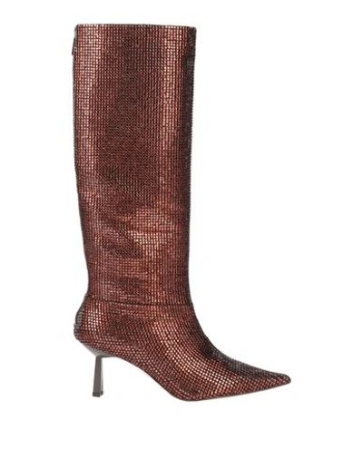 Lola Cruz Woman Knee Boots Dark Brown Size 11 Soft Leather